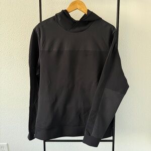 lululemon Technical Black Hoodie - multi fabric
